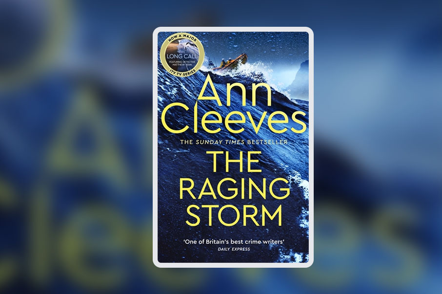 The Raging Storm by Ann Cleeves [book cover]