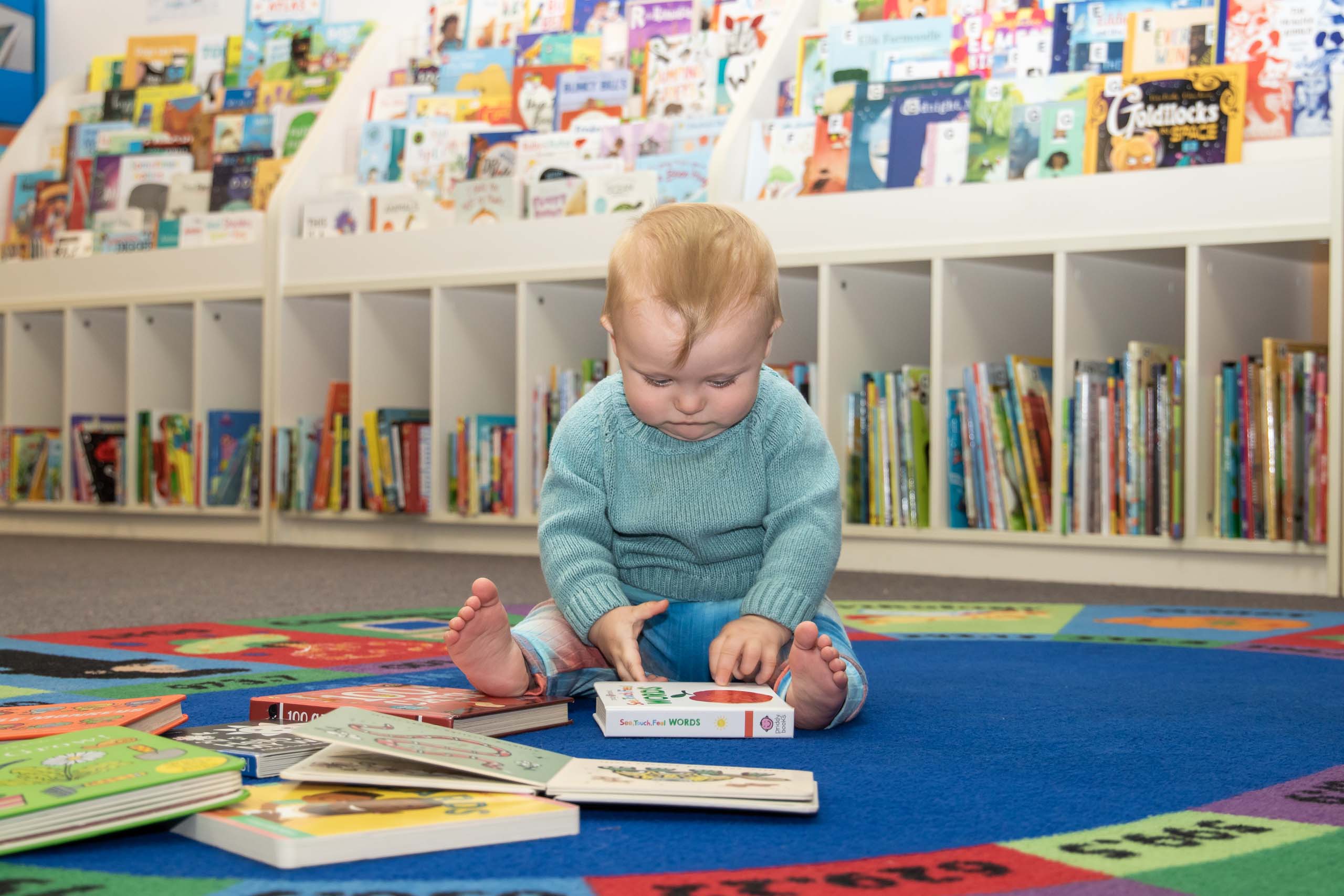 baby boy at Sylvania Library