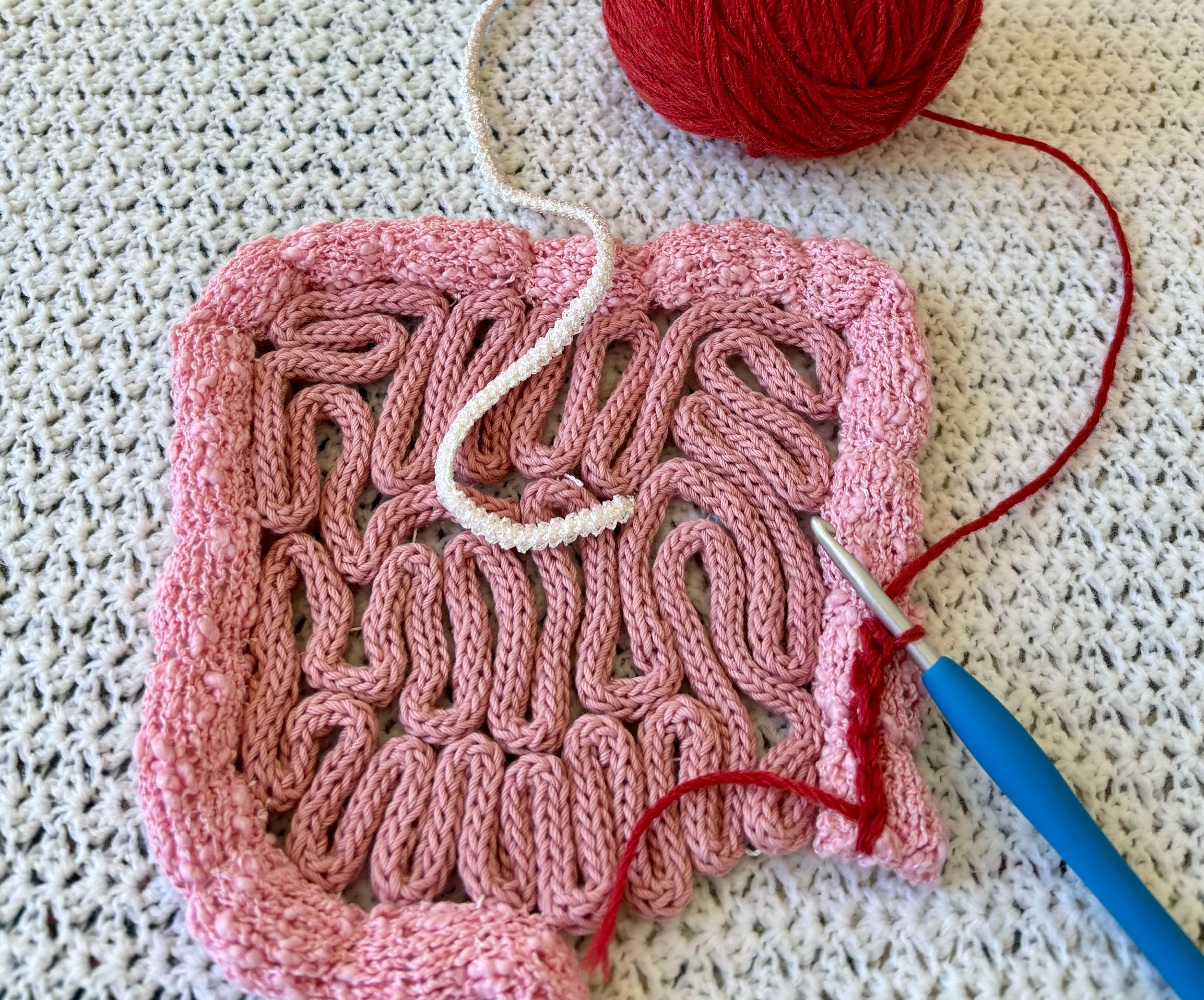 pink knitted microbiobe example